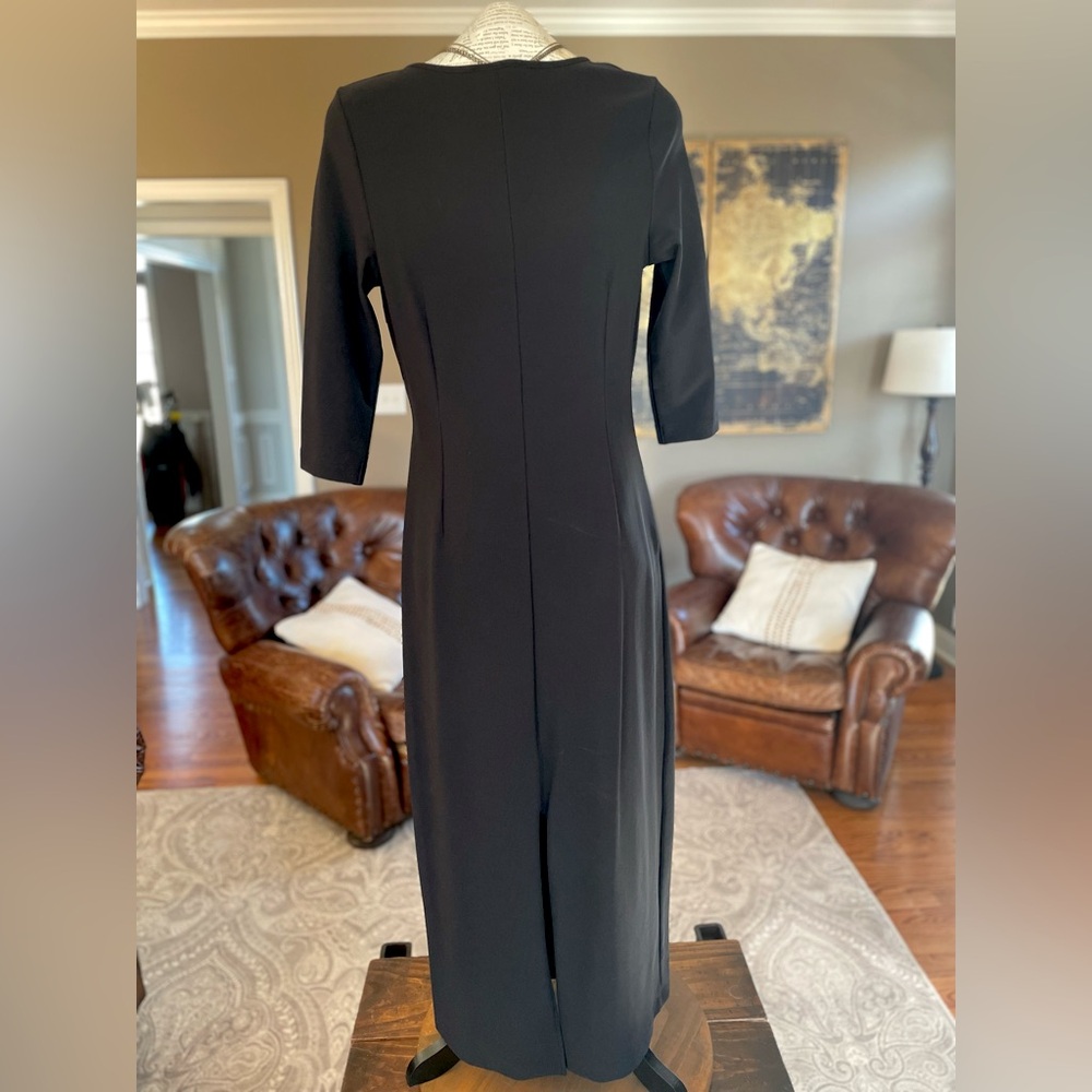 Boston Proper Beyond Travel Black V-neck Maxi Dress - Picture 2 of 2